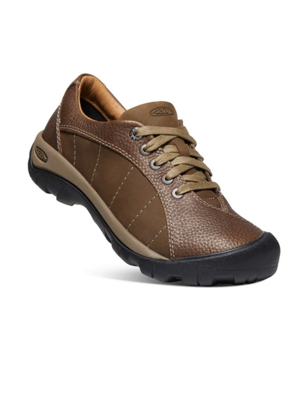 Women’s Keen Presidio Lace Up Leather Shoes in Cascade/Shitake Size 10.5